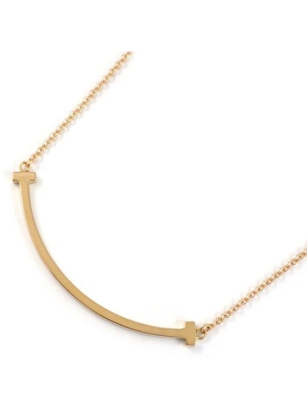 Tiffany & Co Necklace T Smile Small 18k Pink Gold